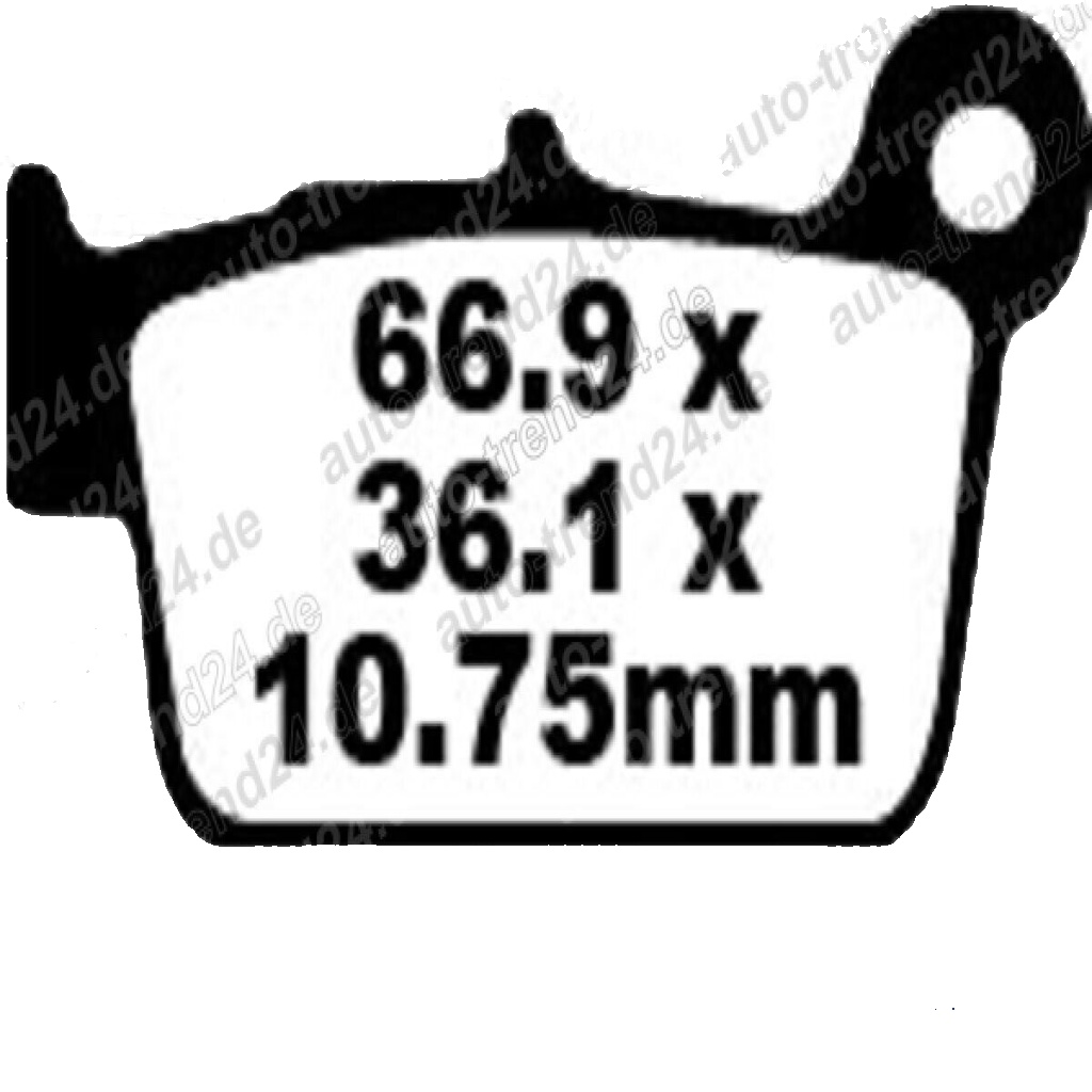 EBC MXS Sport Sintered Pad Rear Right for Sherco SE 3.0i Enduro 4T 2010 - 2011