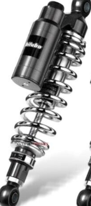 Free Shipping Bitubo Gas Shock Absorbers Bottle Spring Chrome Y0075WMT03 For