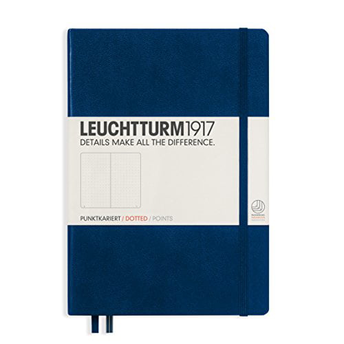 Navy Medium Dotted Notebook