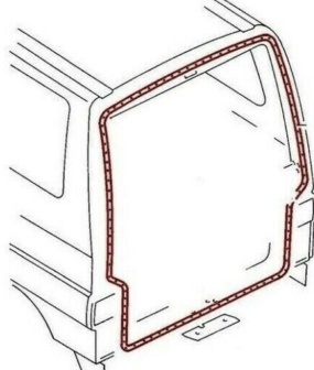 Tailgate Seal For VW T4 Bus Box Models 1990-03 Seal 721827705B