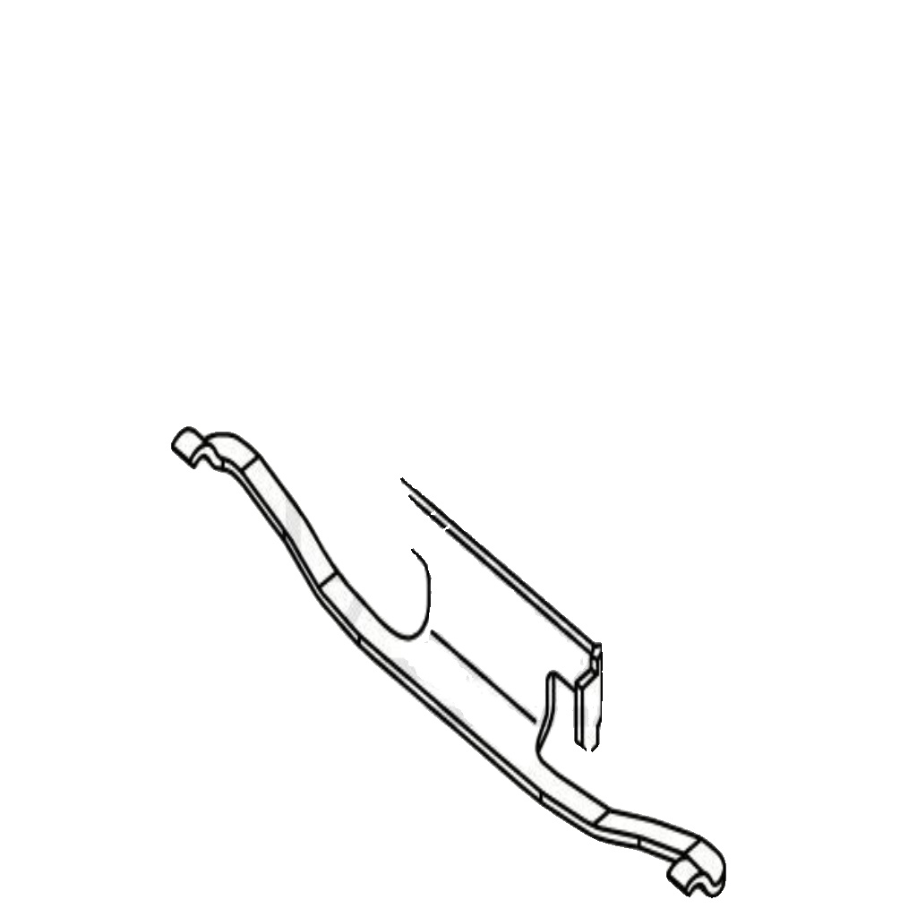 Rear ATE 11.8116-0066.1 Spring, brake caliper for ,BMW,MG