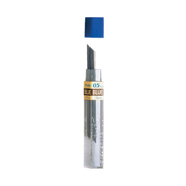 Pentel Coloured Pencil Leads 0.5mm HB Blue Mechanical Pencil Refills 12 Packs