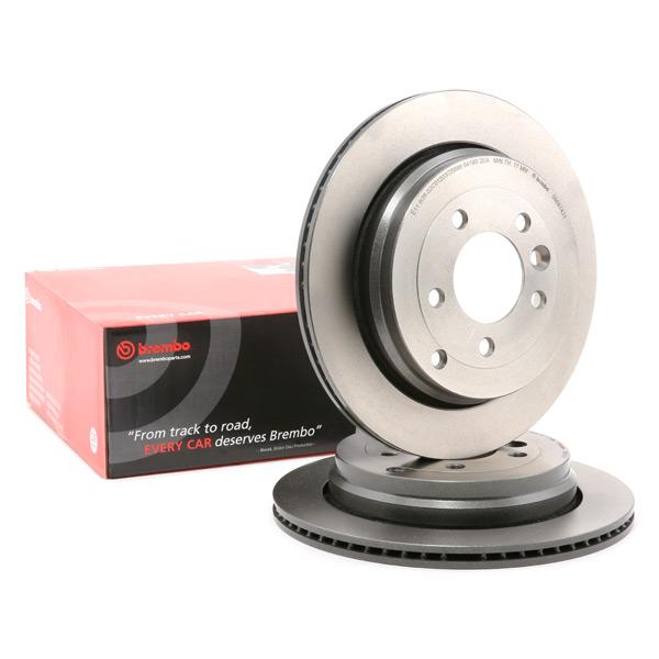 Brembo 2x Brake Discs Pair Vented Rear 325mm 09.8874.31