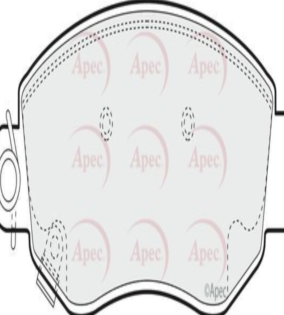 Genuine OE Quality Apec Front Disc Brake Pads Set - PAD1167--NEXT WORKING DAY--