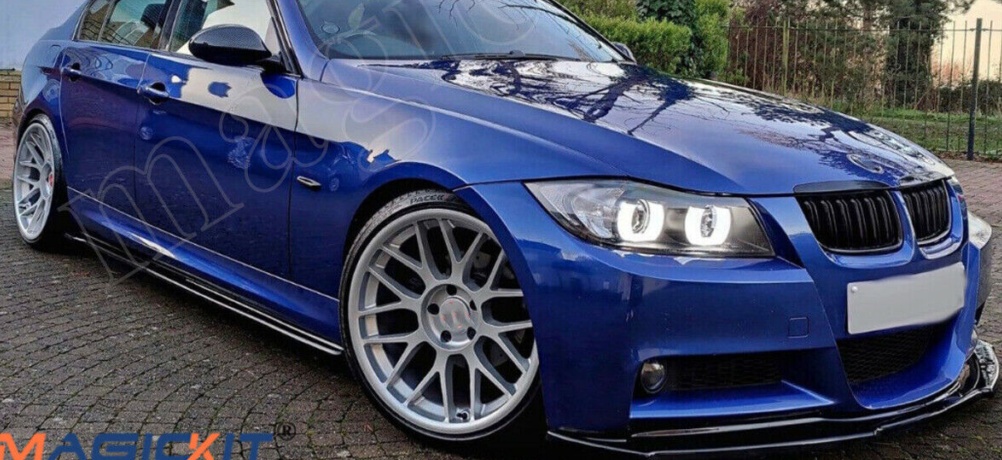 FOR BMW 3 SERIES E90 E91 M PERFORMANCE PRE LCI FRONT SPLITTER CARBON LOOK 05-08