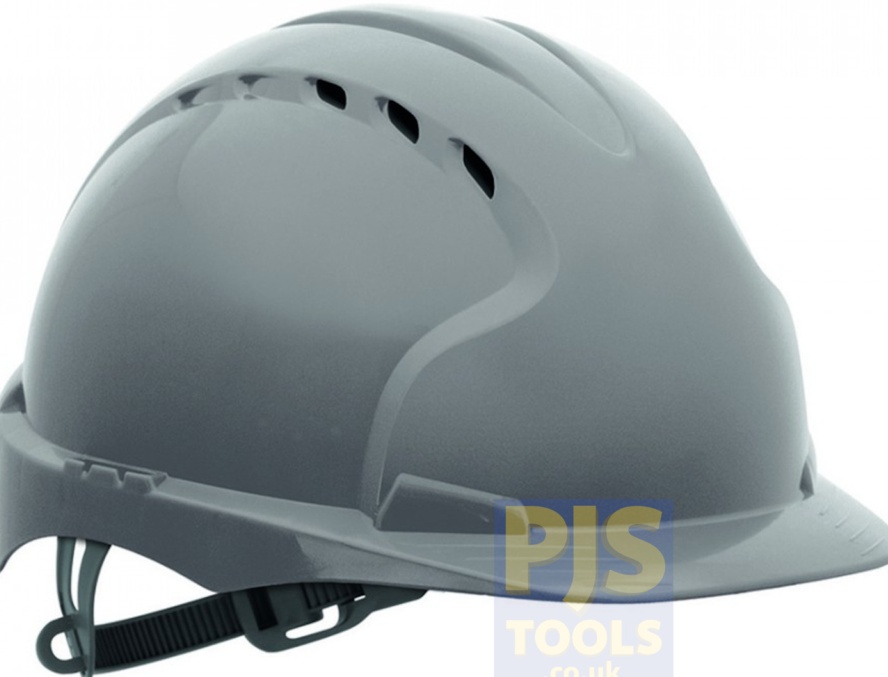 JSP EVO3 premium vented grey safety helmet comfort liner standard peak hard hat