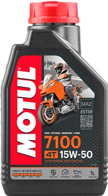 Motul 7100 15w50 Olio Motore Lubrificante 100 % Sintetico 1 Litro Yamaha MOTO