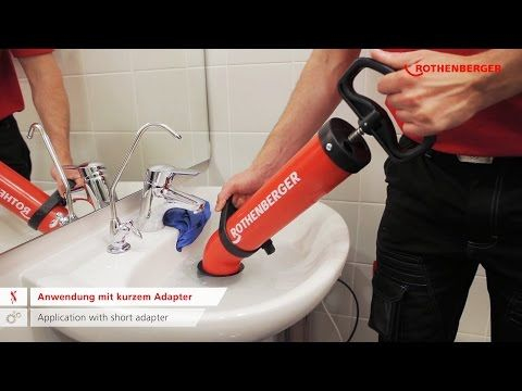 Rothenberger ROPUMP SUPER PLUS Saug- und Druckreiniger mit Kurz- und Langadapter