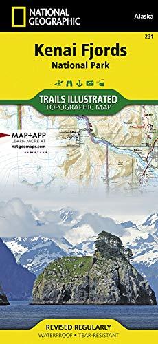 Kenai Fjords National Park Map Trails illustrated national geographic