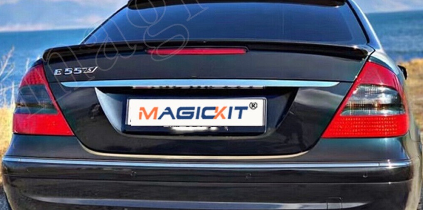 Gloss Black Rear Trunk Spoiler Wing for Mercedes E Class W211 E55 E63 AMG 02-09