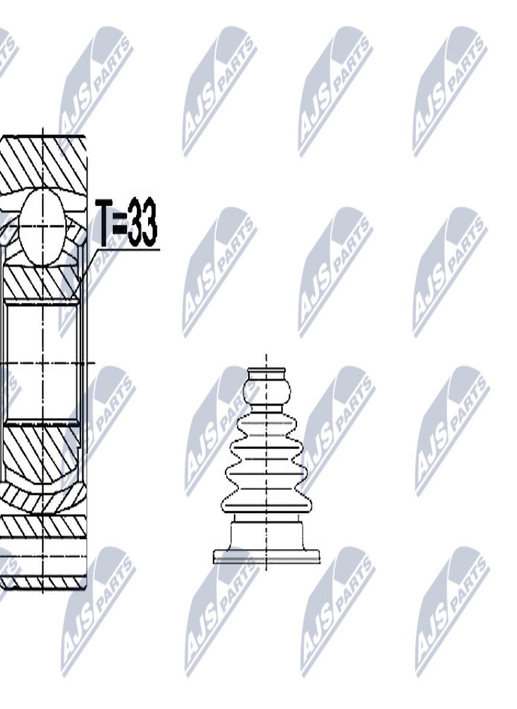 N.T.Y. NPW-VW-074.NTY Joint Kit, drive shaft for AUDI,SEAT,SKODA,VW