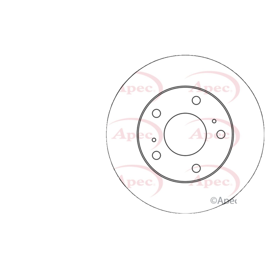 Apec Front Brake Disc DSK664 - OE High Quality Precision Engineered Part
