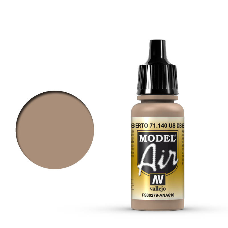 Vallejo Model Air - US Desert Sand (FS30279) 18ml Model Paint 71140