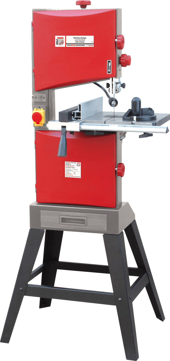 Holzmann HBS245HQ Bandsaw 254mm Throat 152mm Depth Stand Light Dust Drawer 375W