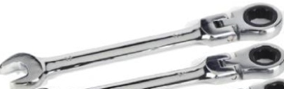 6PCS Flexible Spanner Combination Ratchet Wrench Tool Kit Set Mechanic 8-17m XUA