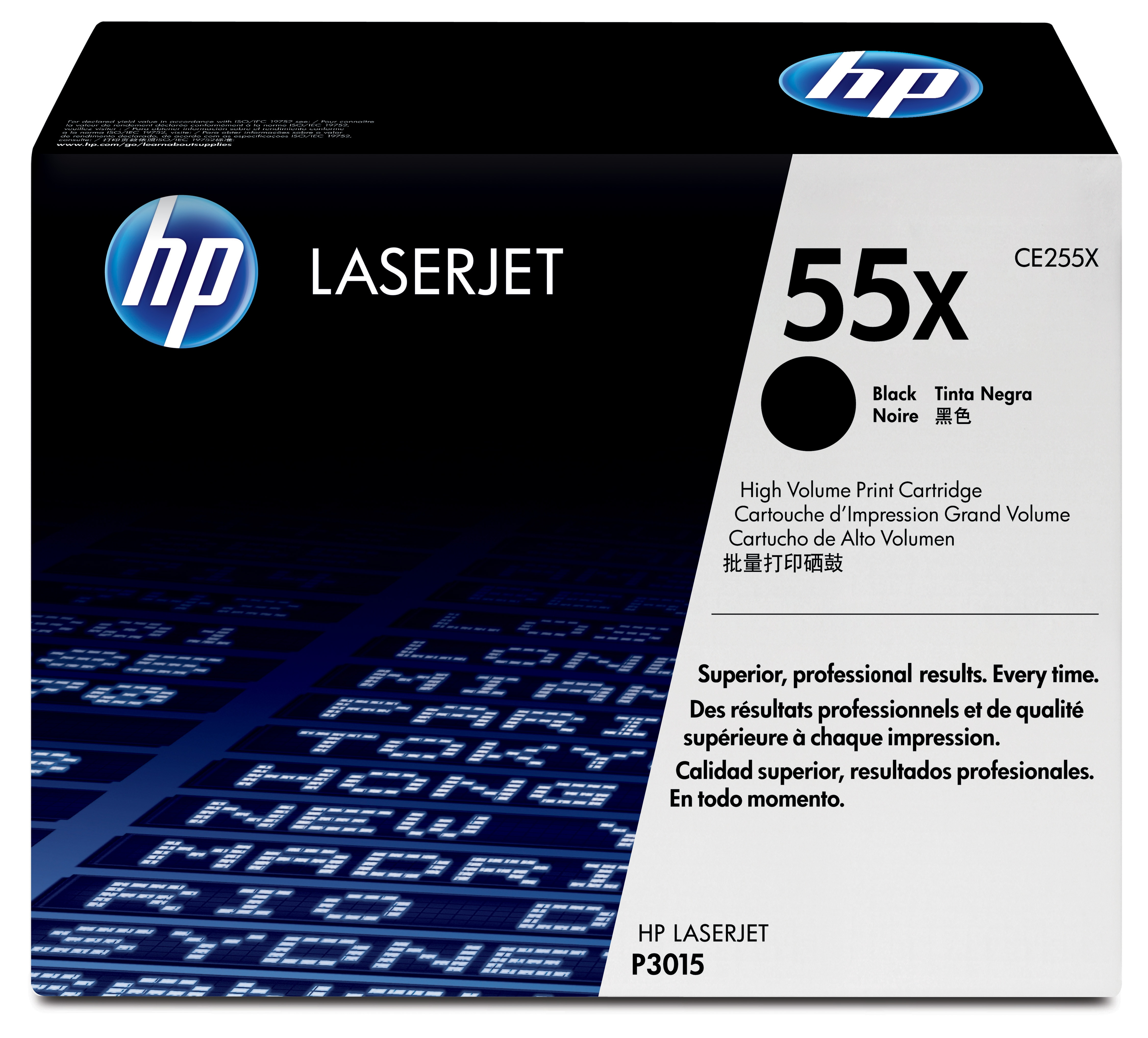 HP 55X High Yield Black Original LaserJet Toner Cartridge - CE255X