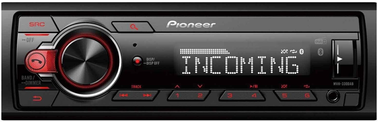 Pioneer MVH-330DAB - Mechless Car Stereo Media Player Bluetooth USB AUX DAB+