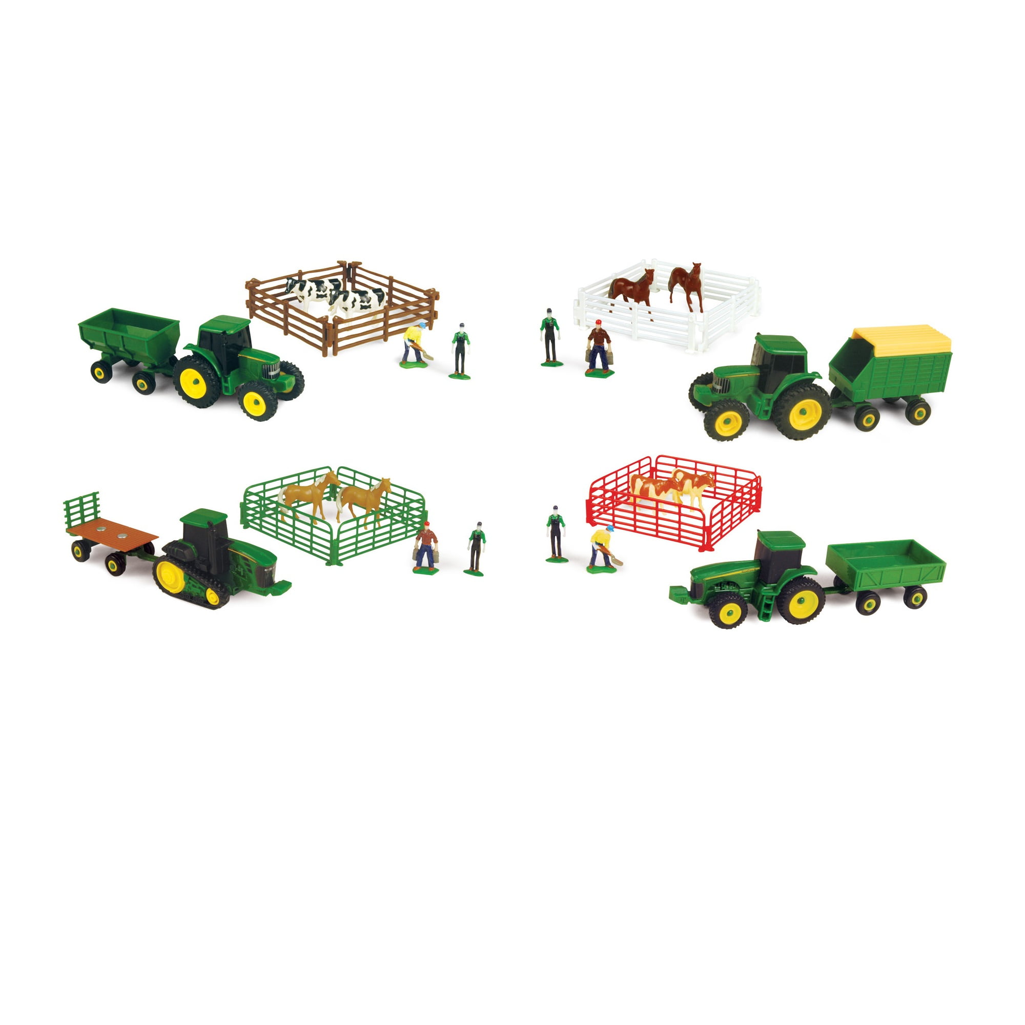 John Deere Ertl Mini 10 Piece Farm Set