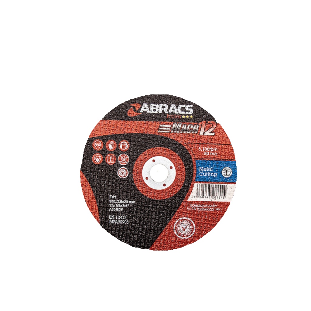 5 x Abracs 300mm x 3.5mm 20mm metal cutting slitting discs stihl quick cut fit