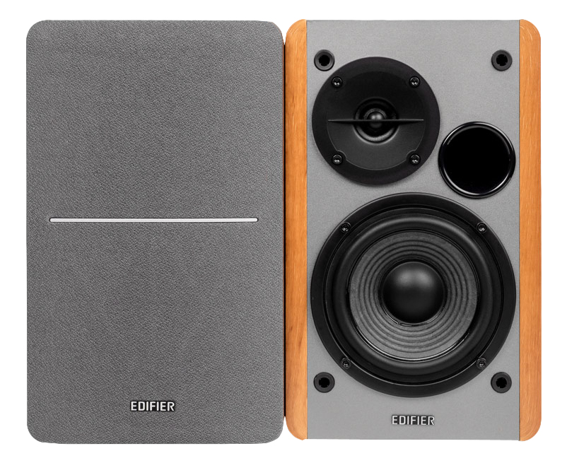 Edifier  R1280t Active 2.0 Bookshelf Speaker Set - Brown - Image 3