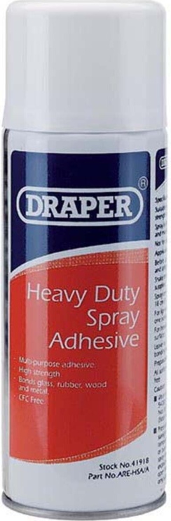 Draper Heavy Duty Spray Adhesive, 400Ml - Image 2