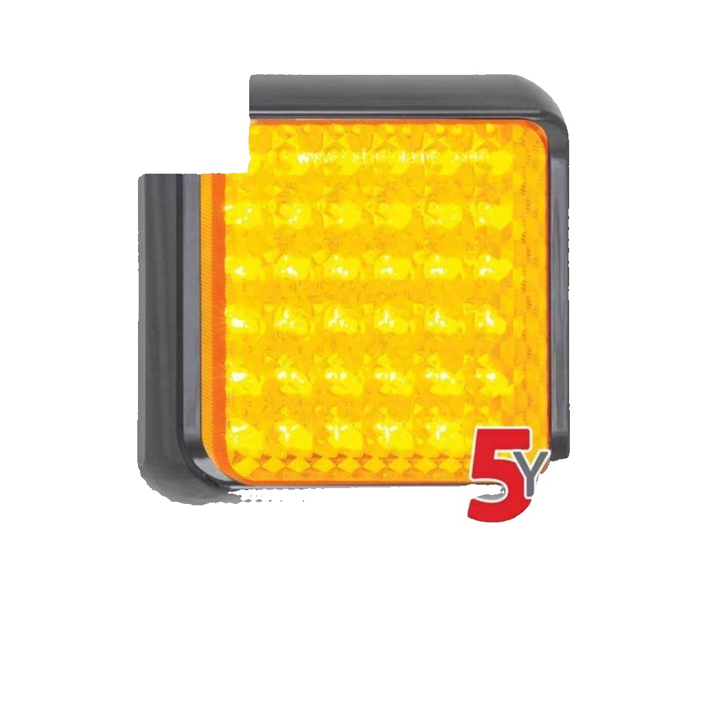 LED Autolamps 80AME Square Amber LED Indicator Lamp 12V/24V