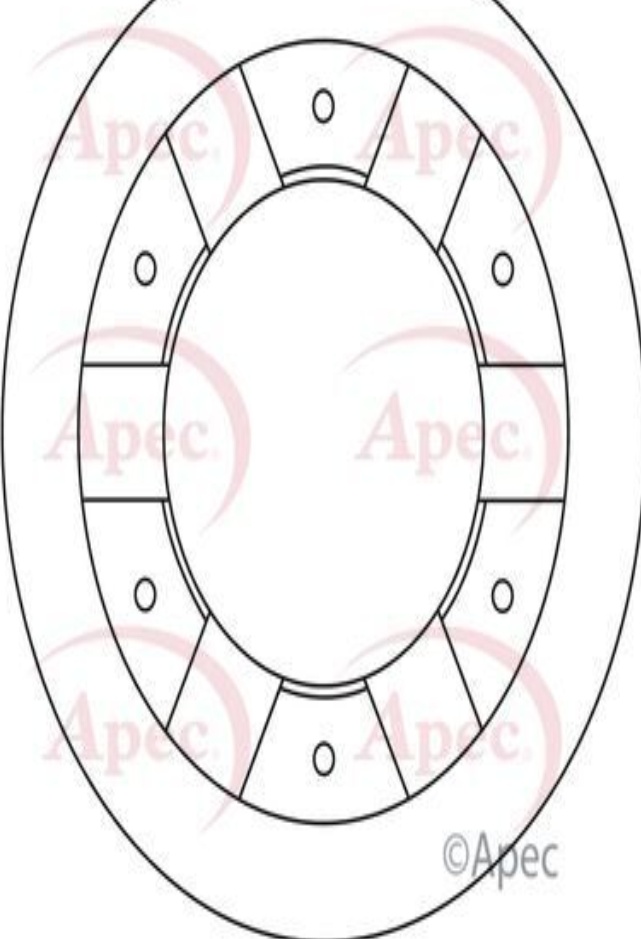 Braking System Brake Disc APEC DSK2897 Vented Fits MITSUBISHI Outer Ø 266mm