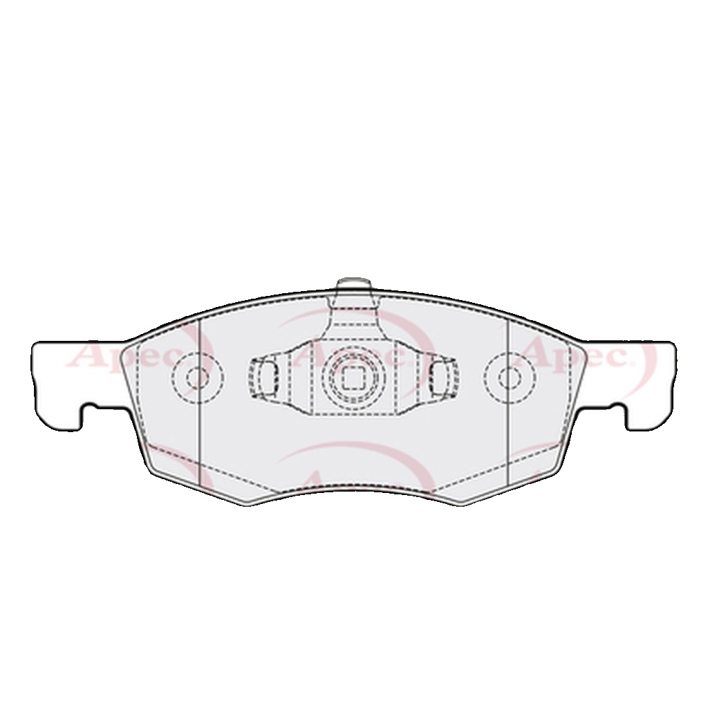 Brake Pad Set For Disc Brake Front ATE System Fits Opel Vauxhall APEC PAD2062
