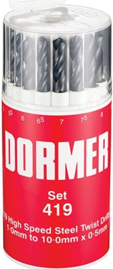 Dormer A191419 A191 No.419 Metric Hss Drill Set Of 19 1.0-10.0 X 0.5Mm - Image 3