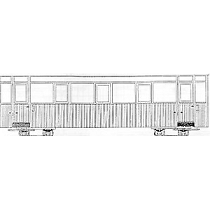 Dundas Models DM40 Welsh Highland Railway Madog Eisteddfod Bogie Coach Kit OO9