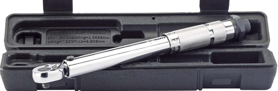 Draper 78639 Torque Wrench 1/4"" Square Drive with Micrometer & Case 5-25Nm