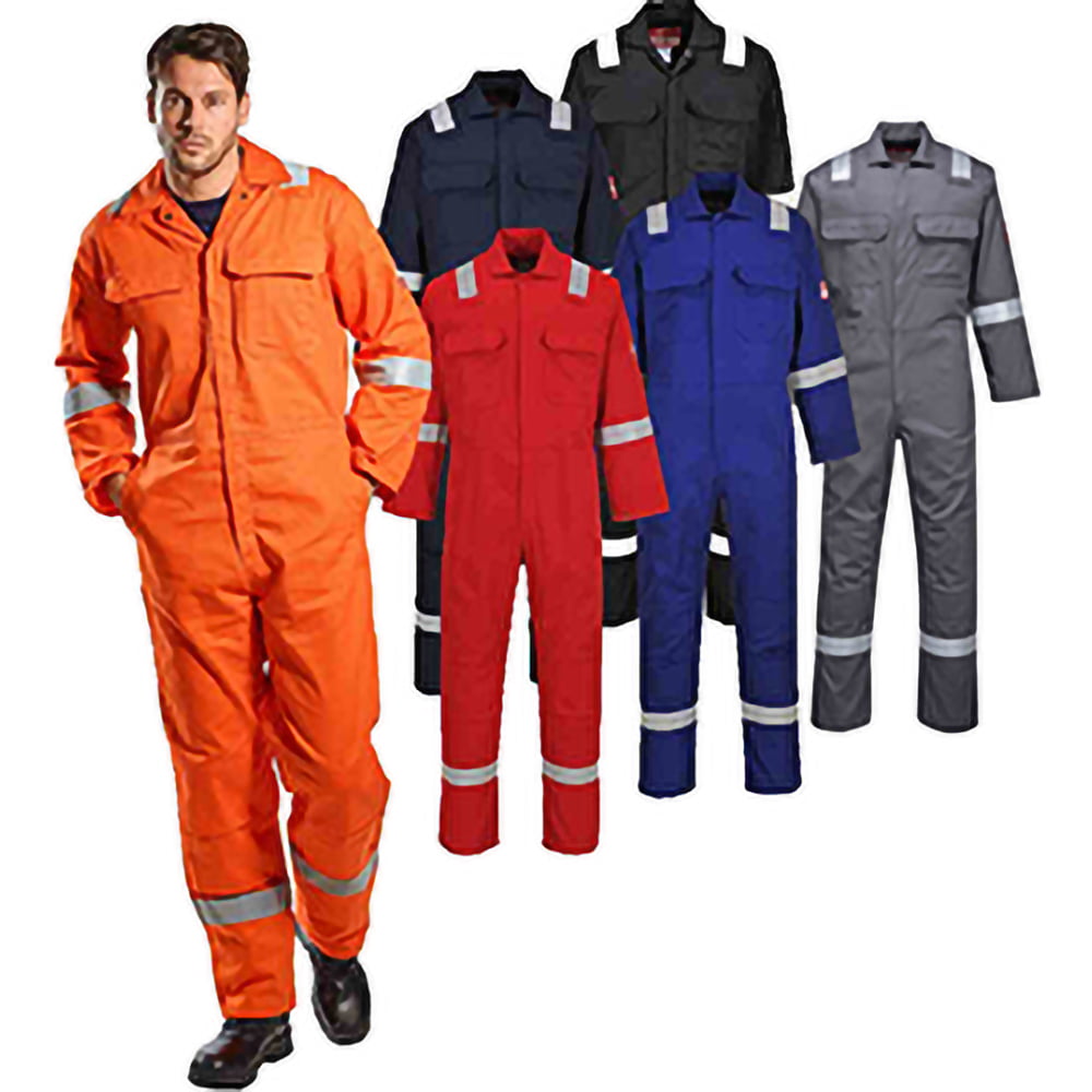(Xxl/R, Orange) Portwest Bizweld Iona Flame Resistant Work Overall/Coverall 5057080014699