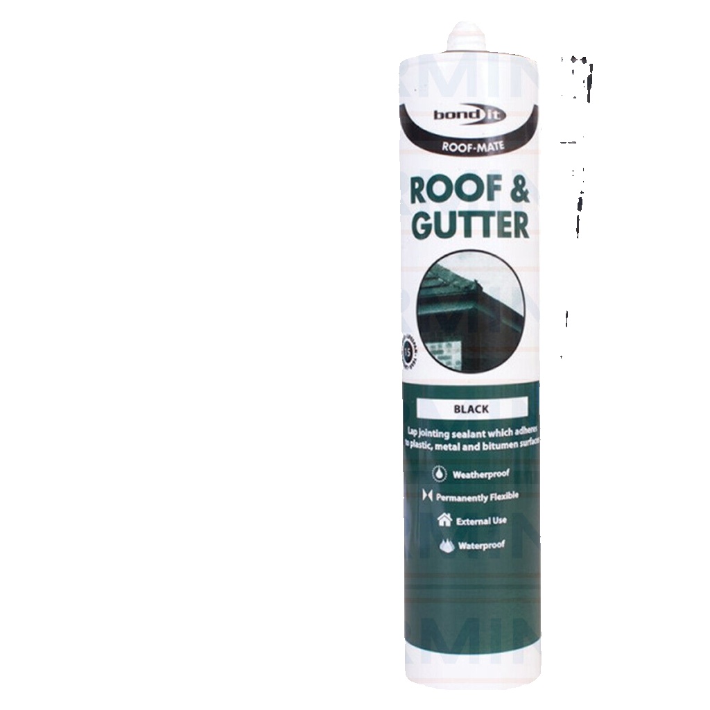 Bondit Roof-Mate High Quality Roof and Gutter Sealant in Black, 310ml