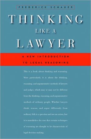 Thinking Like a Lawyer.by Schauer New Fast Free Shipping** - Image 2