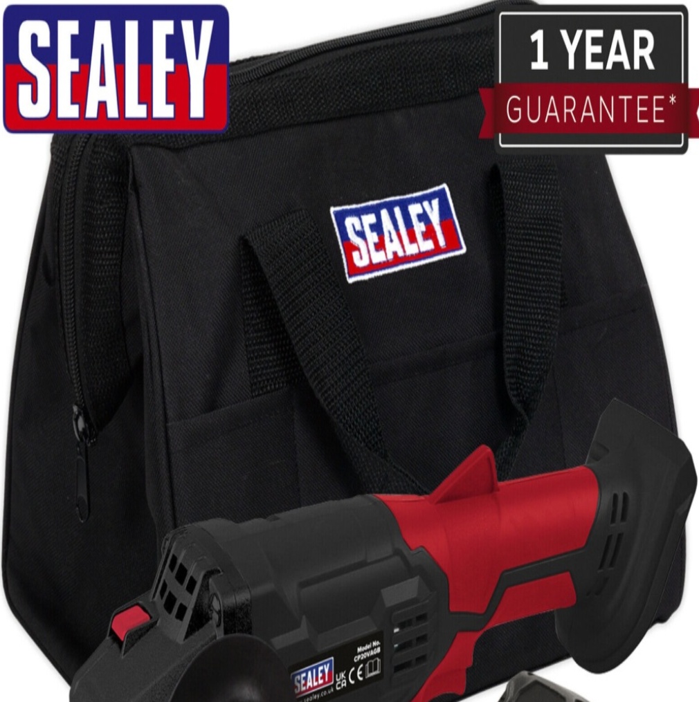 Sealey CP20VAGBKIT1 Cordless Angle Grinder Kit 115mm 20V 4Ah