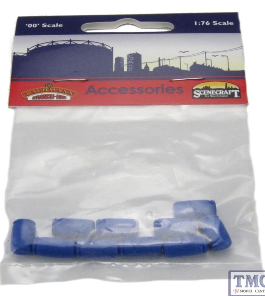 44-526 Bachmann Scenecraft OO/HO Gauge Industrial Chemical Drums (x10)