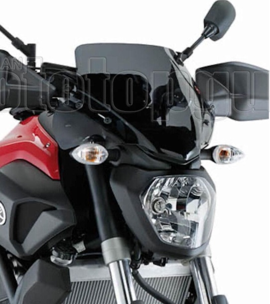 Yamaha MT-07 Givi Black Smoked Tint Windshield Screen MT07 2014,2015,2016,2017
