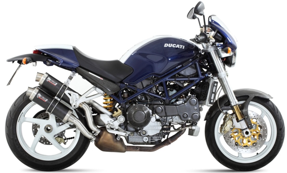 Mivv Ducati Monster S4R 2003 Terminali Di Scarico Per Moto Marmitte Gp Carbonio