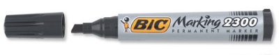 Bic  2300 Permanent Marker Chisel Tip Black (12 Pack) - Image 5