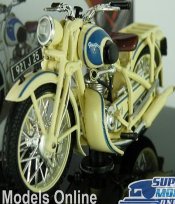 PEUGEOT 55GL MOTORBIKE MODEL CREAM 1951 1:24 SCALE IXO CLASSIC ATLAS MUSEUM K8