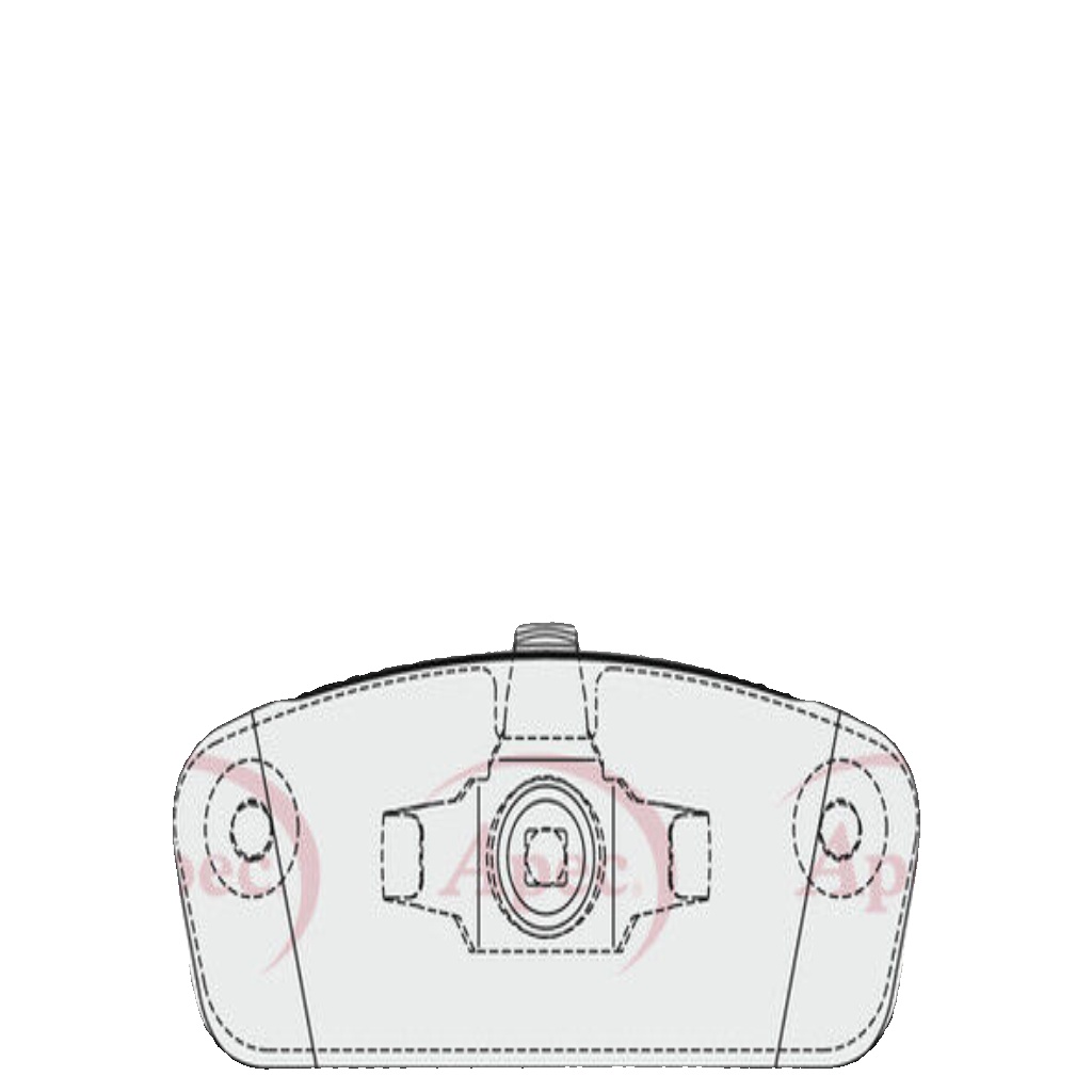 APEC PAD1945 Brake Pad Set For Disc Brake Front Fits Dacia Logan Sandero