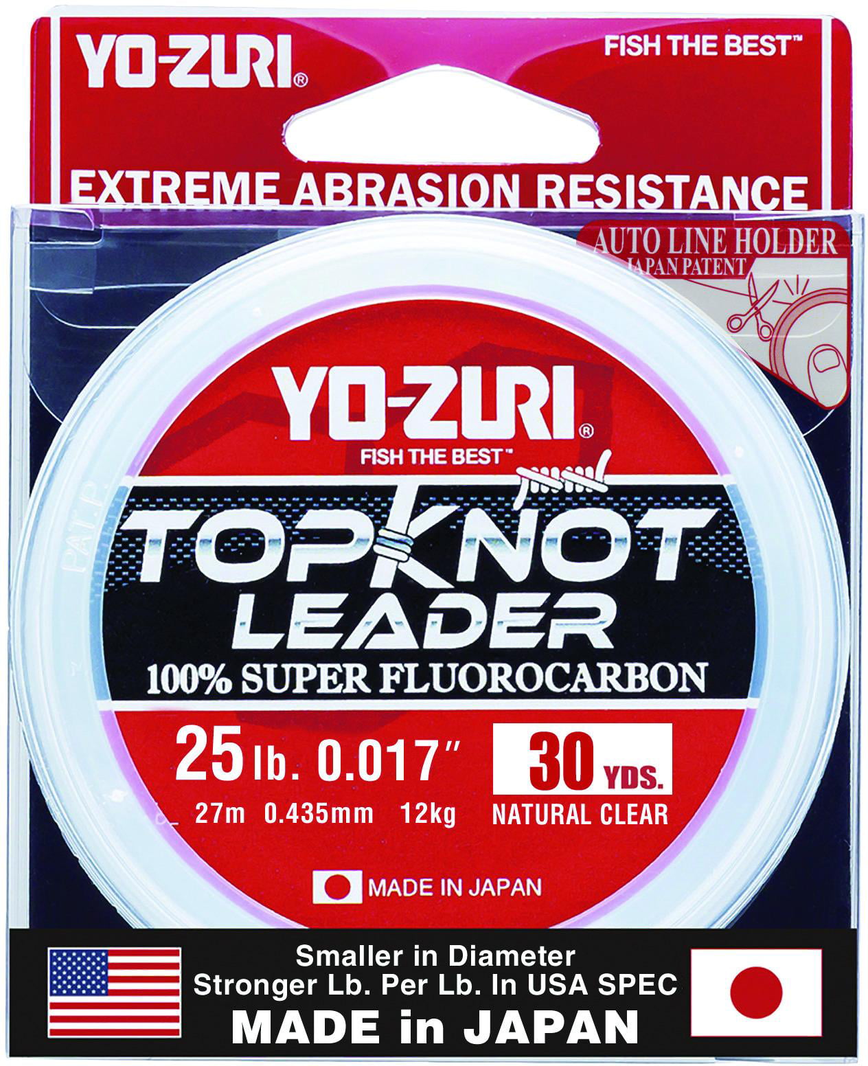 Yo Zuri Duel Topknot Leader Fluorocarbon 25lb 30yds 0.435mm R1230-NC (0678)