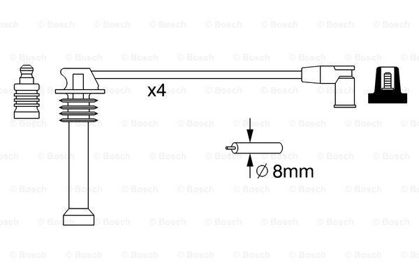 Bosch Ignition Lead B271 0986357271