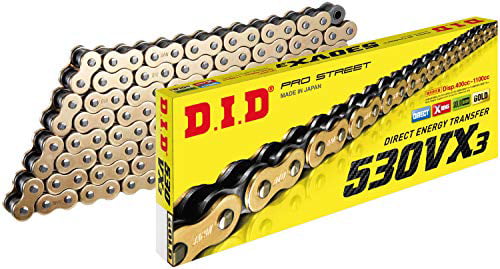 Chain DID 530 vx3 ( G&b ) X 112 R for Moto Spare Parts Accessories