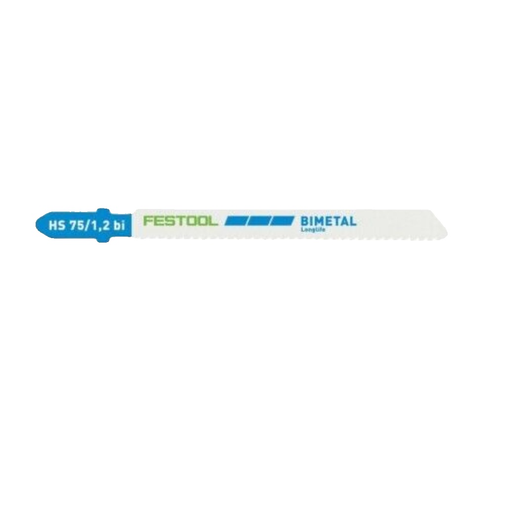 Festool 204270 5pk Jigsaw Blade METAL STEEL / STAINLESS STEEL HS 75/1,2 BI/5