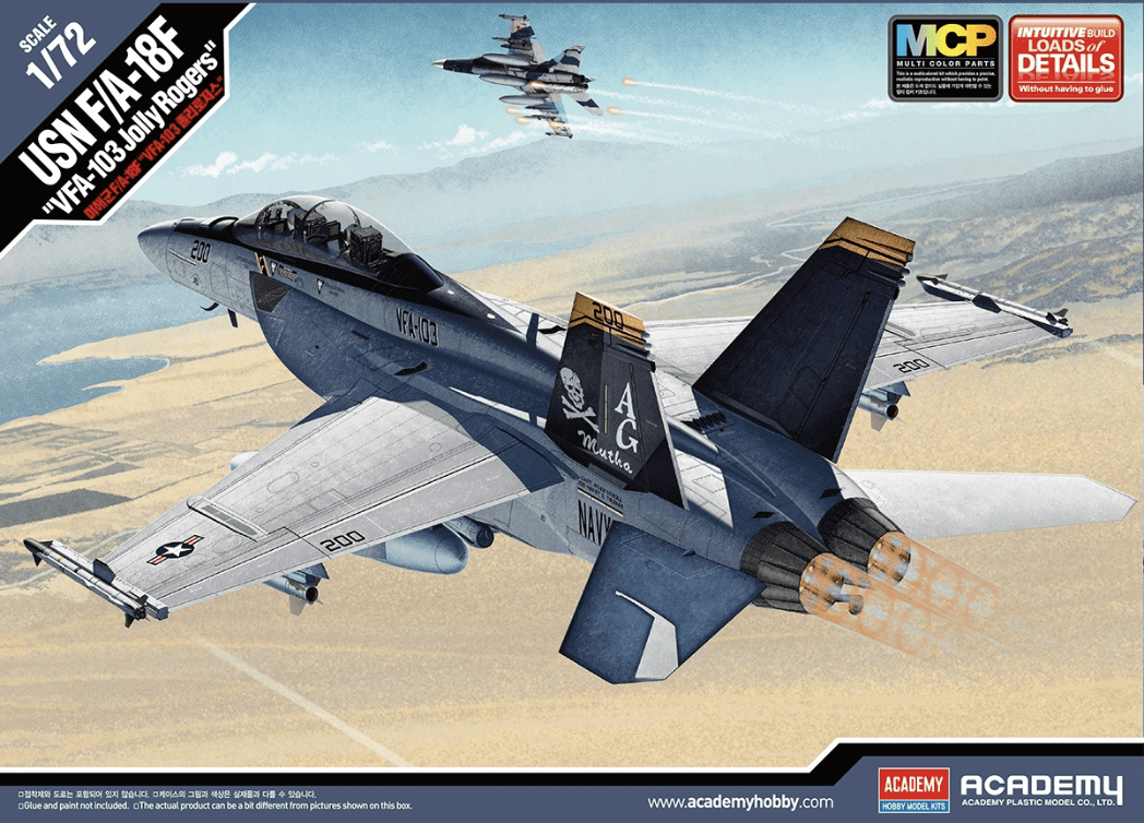 Academy 12535 1/72 F/A-18F USN 'VF-103 Jolly Rogers' (MCP)