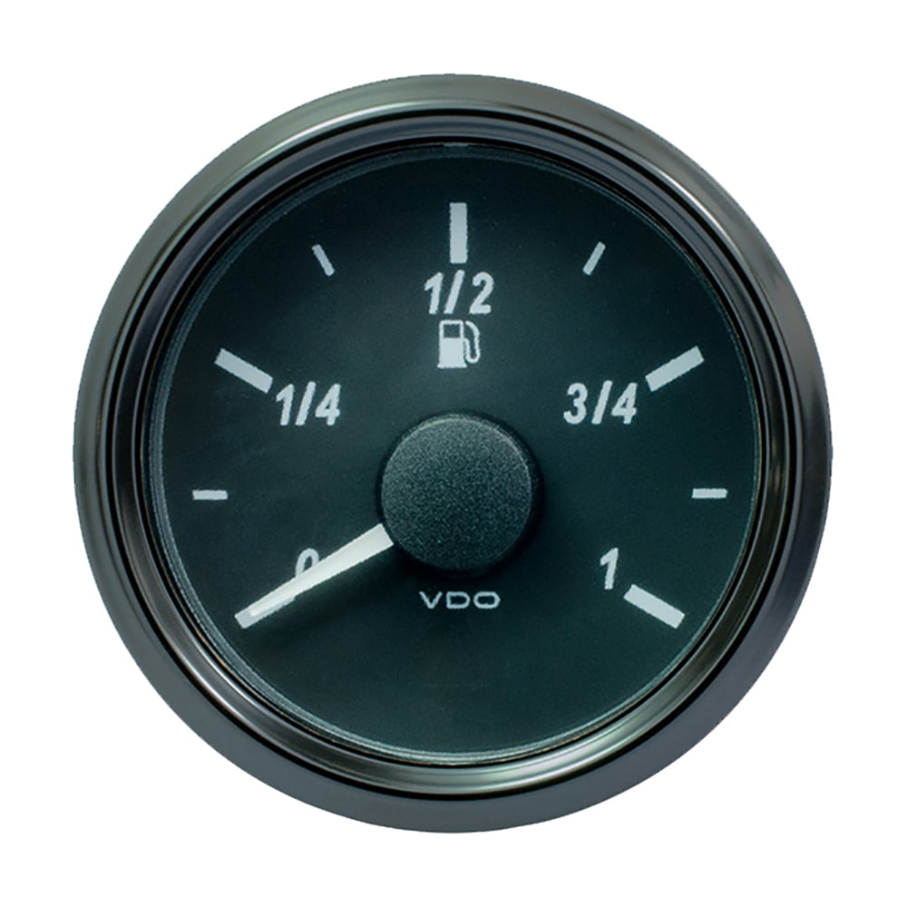 VDO Singleviu Fuel Gauge Electrical White Backlight, 0-1 Range, Dip Tube Sender