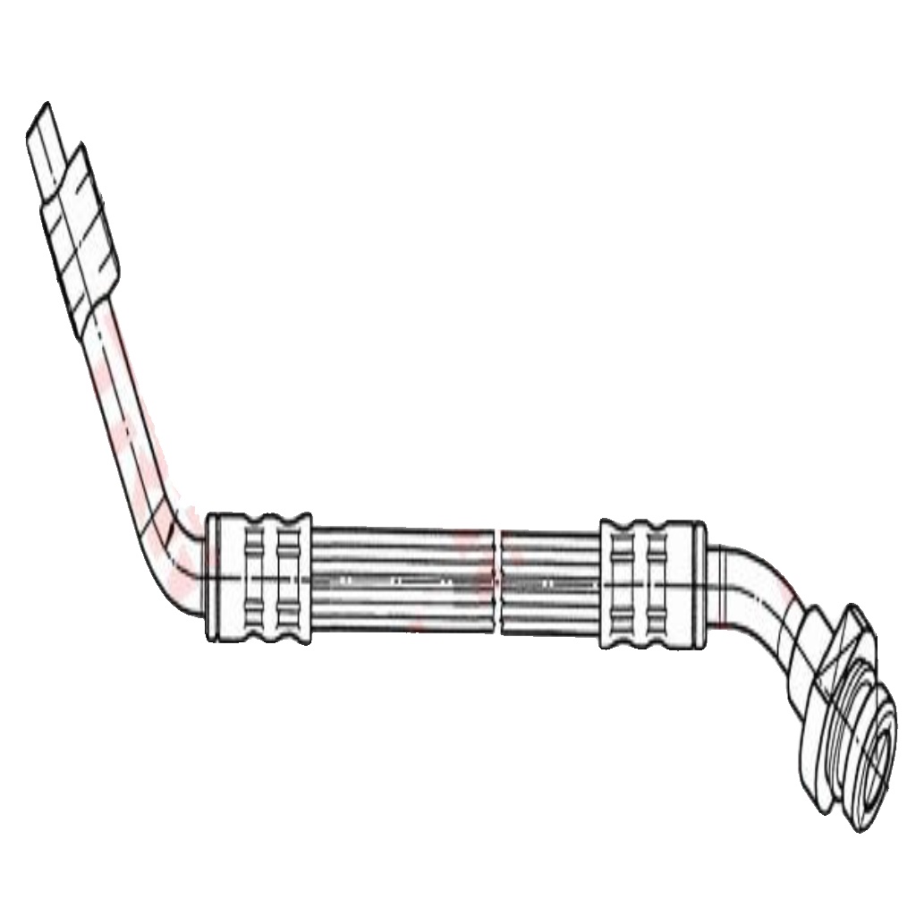 Flexible brake hose with internal thread PHD653 TRW for NISSAN TERRANO II