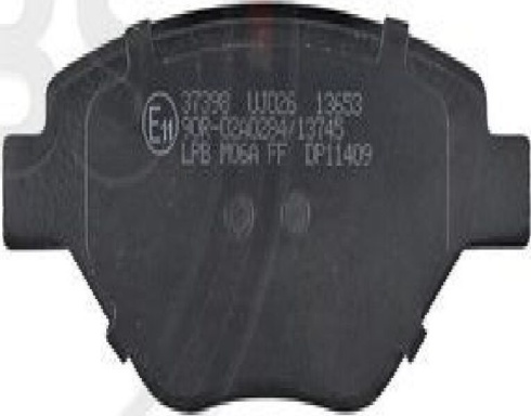 37398 A.B.S. Brake Pad Set, disc brake for RENAULT