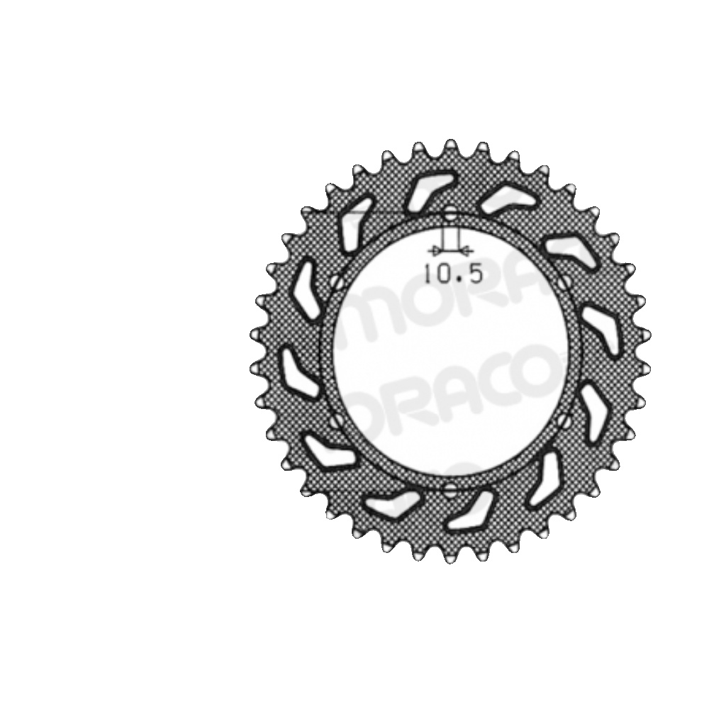 Supersprox Steel Sprocket Honda 520 X 46 For Motorcycle Parts Accessories
